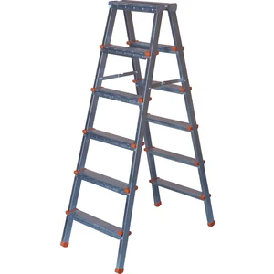 Metal Aktif Gaz Altı Kaynaklı 6+6 Profil Merdiven - Güvenli ve Dayanıklı Ev ve Iş Kullanımına Uygun