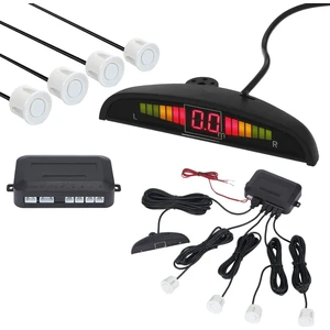 Araç geri park sensörü led ekran ve ses ikazlı beyaz göz 22mm aem