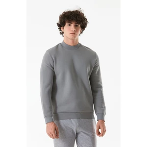 Basic Bisiklet Yaka Sweatshirt
