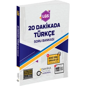 Dakika Yayınları Lgs 20 Dakikada Türkçe Soru Bankası