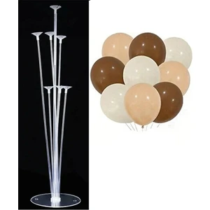 Balon Diyarı 7'li Balon Standı ve 15 adet Retro Konsept Balon Set
