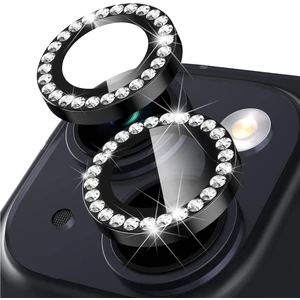 Apple iPhone 14 / 14PLUS Için Kamera Koruyucu Taşlı ve Metal Lens Koruyucu