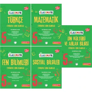 Okyanus Yayınları 2025 Classmate 5. Sınıf Türkçe Soru Bankası - Matematik Soru Bankası - Fen Bilimleri Soru Bankası 5'li Set