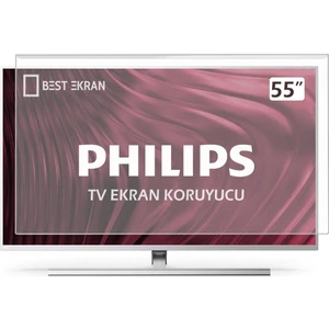 Best Ekran Philips 55PUS8609 Tv Ekran Koruyucu - Philips 55" Inç 139 cm Kırılmaz Ekran Koruyucu