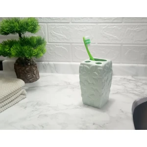 Diş Fırçalık Çiçekli Mavi Model Banyo Aksesuarı