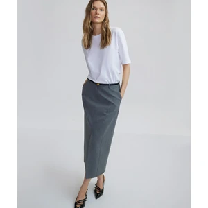 Yırtmaçlı Midi Etek