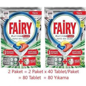 Platinum Plus 40'lı, 2 Paket (80 Tablet)