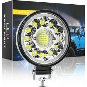 Off Road 33 LED 99 Watt Yuvarlak Traktör Tır Kamyon Tekne Sis Farı Projektör Çalışma Lambası