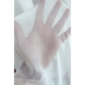 Madame Dower Taç Krep Bambu Balık Sırtı Tülü Extra Gramajlı 1x3 Sık Pile - Kırışmaz Ütü Gerektirmez