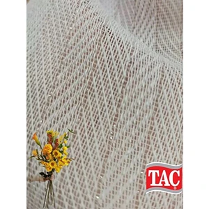 Madame Dower Taç Krep Bambu Simli Balık Sırtı Tülü Extra Gramajlı 1x3 Sık Pile - Kırışmaz Ütü Gerektirmez