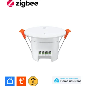 Zigbee Tuya 24 Ghz Röle Çıkışlı Tavan Tipi İnsan Varlığı Sensörü