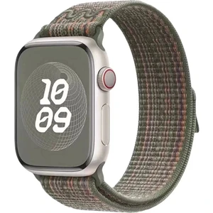 Apple Watch Uyumlu 46MM Naylon Örgü Hasır Kordon Krd-91