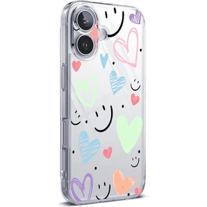 New Smile Desenli Şeffaf Silikon Kılıf Apple Iphone Modelleri Uyumlu