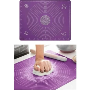 Silikon Büyük Silikon Hamur Açma Matı 65X45 cm