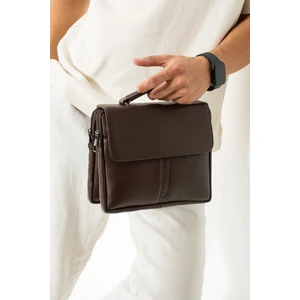 Hakiki Deri Yatay Erkek Omuz Çanta & Çapraz Çanta & Günlük Erkek Çanta &  Erkek El ve Evrak Çantası