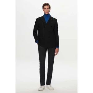 Twn Slim Fit Siyah Gabardin Kumaş Ceket