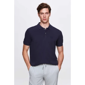 D'S Damat Regular Fit Lacivert Düz Örgü  Pamuk T-Shirt