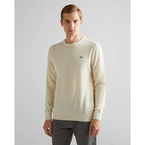 Erkek Beyaz Regular Fit Bisiklet Yaka Kazak 87211.130