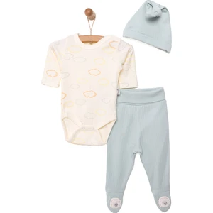 Yenidoğan Happy Sheep Unisex Body-Patikli Alt-Şapka