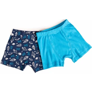 Erkek Bebek Uzay Desen 2li Boxer Erkek Bebek