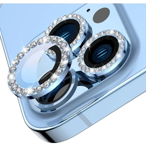 iPhone 13 Pro Max / 13 Pro Için Kamera Koruyucu Taşlı ve Metal Lens Koruyucu