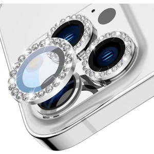 iPhone 13 Pro Max / 13 Pro Için Kamera Koruyucu Taşlı ve Metal Lens Koruyucu
