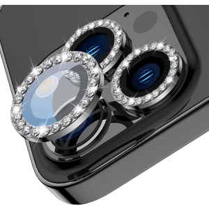iPhone 13 Pro Max / 13 Pro Için Kamera Koruyucu Taşlı ve Metal Lens Koruyucu