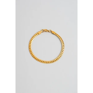 So CHIC Örgü Model Sarı Kaplama Çelik Erkek Bileklik