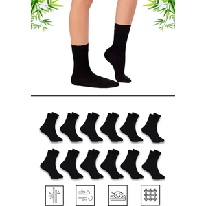 Mistero Socks Dikişsiz Bambu Kadın Soket Çorap 12 Çift