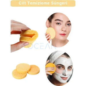 Sarı Yüz Ve Makyaj Temizleme Süngeri 2'li