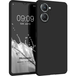 Matte Silicone Vivo Y18 Kılıf Siyah