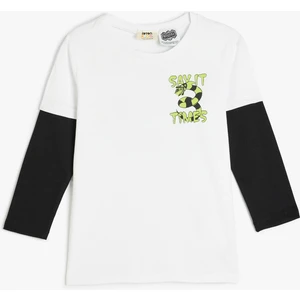 Beetlejuice Tişört Lisanslı Uzun Kollu Bisiklet Yaka