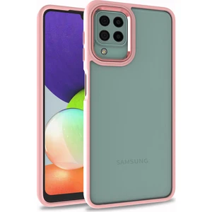 Galaxy M32 Kılıf Zore Flora Kapak-Rose Gold