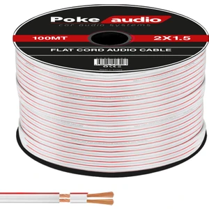 2x1.5 Hoparlör Kablosu Kordon Beyaz 100MT PK-1423