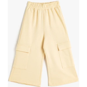 Bol Paça Eşofman Altı Beli Lastikli Kargo Cepli