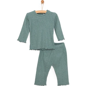 Kaşkorse Uzun Kol Pijama Takımı Kız Bebek
