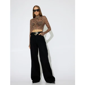 x Zeynep Bastık - Oversize Kot Pantolon Bol Paça Cep Detaylı Düğmeli - Loose Straight Jeans