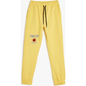 Jogger Eşofman Altı Slogan Baskı Detaylı