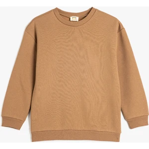 Basic Sweatshirt Uzun Kollu Bisiklet Yaka