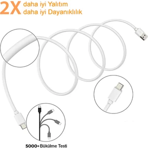 Type-C 6 Amper Hızlı Şarj ve Data Kablosu 1 Metre