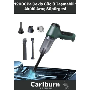 Premium 12000Pa Çekiş 2000Mah Pil Otomatik Aydınlatma Taşınabilir Akülü Araç Süpürgesi