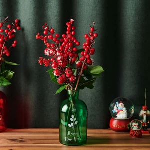 Yılbaşı Cam Vazo - Yeşil