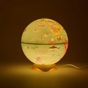 My Wild World Globe Abajur - Renkli - 26 cm