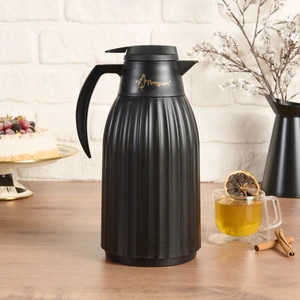 Cam Çay Termosu - Siyah - 1,5 Lt