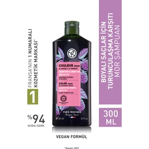 Yves Rocher Turunculaşma Karşıtı Mor Şampuan - Boyalı Saçlar / Couleur - SLS,SLES içermez, Vegan -300ml
