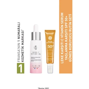 Yves Rocher Leke Karşıtı C Vitamin Serum Yaşlanma Karşıtı Spf 50+ Güneş Koruyucu Rutin SETI-9916732