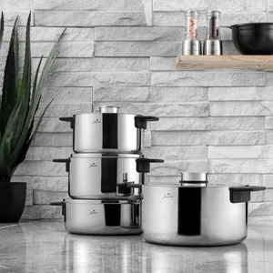 3PLY İnfinity 8 Parça Çelik Tencere Seti