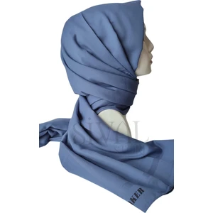 Düz Koton Şal 922 Indigo