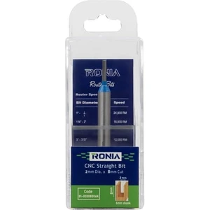 Ahşap Freze Bıçağı      01-02008006K    Cnc Düz Kanal Açma Freze Ucu Sap 6 mm