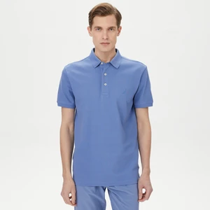 Erkek Mavi Slim Fit Kısa Kollu Polo K35052T.4MY